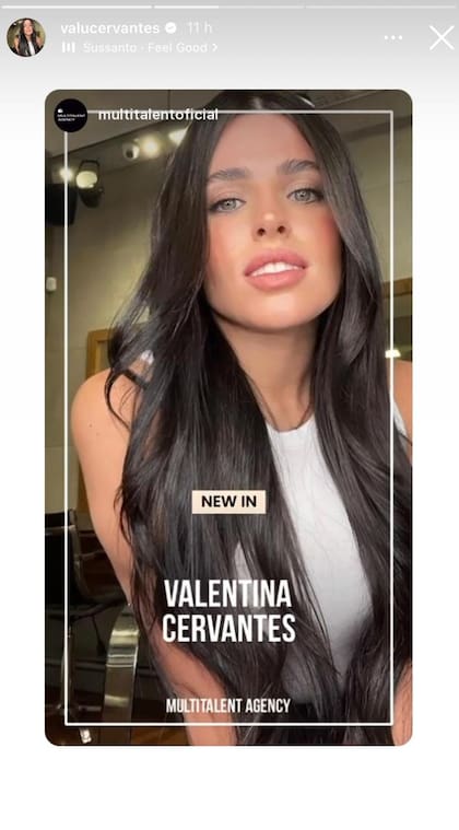 Tras instalarse en Buenos Aires, Valentina Cervantes firmó con la agencia Multitalent (Foto: Instagram @valucervantes)