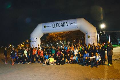 Tras las charlas, todos corrieron con el Nike Run Club