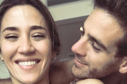 Delpo con Jimena Barón, a principios de 2018.