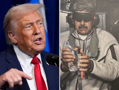 Tras su captura, Trump difundió una foto de Maduro esposado