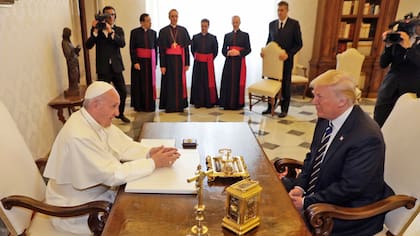 Reunión del papa Francisco con Trump en 2017