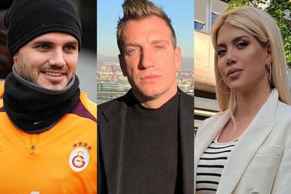 Tras su separación de Maxi López, en 2013 Wanda Nara comenzó una relación con Mauro Icardi, quien había sido compañero de equipo de su exmarido y amigo de la familia (Foto: Instagram @mauroicardi / @officialmaxilopez / @wanda_nara)