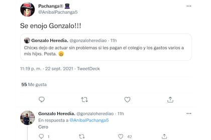 Tras varios intercambios, Heredia aclaró que no se sintió realmente ofendido