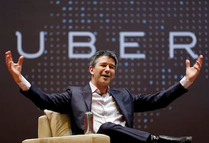 Travis Kalanick, hasta ayer CEO de Uber, durante una charla en la India
