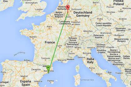 El vuelo de Germanwings iba de Barcelona a Dusseldorff