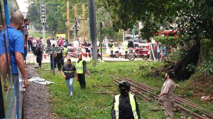 Tren de la línea Mitre detenido por un accidente entre las estaciones Vicente López y Rivadavia