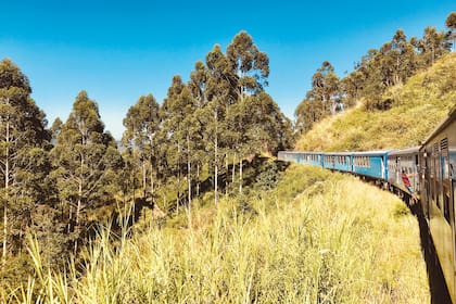 Tren desde Ella hacia Kandy, lugar donde vivió y trabajó el escritor y funcionario británico Leonard Woolf