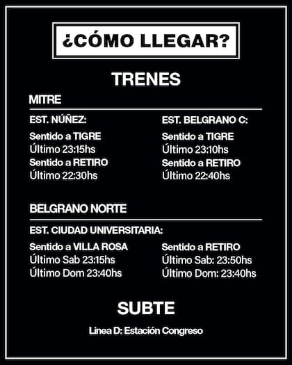 Trenes, subtes y colectivos para llegar al Monumental (Foto: X @dfallaccess)