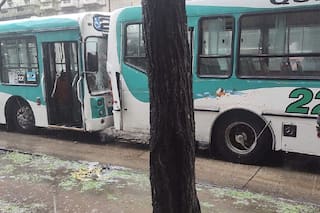 Doce pasajeros resultaron heridos por el choque en cadena de tres colectivos