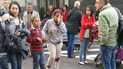 Llanto y corridas tras las explosiones