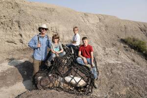 Tres niños de Dakota del Norte encontraron un fusil de Tyrannosaurus rex