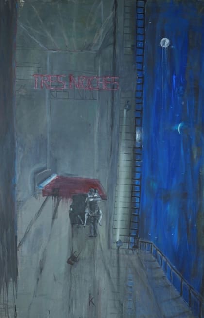 "Tres noches" (1986), de Guillermo Kuitca, vendida hoy en Sotheby's
