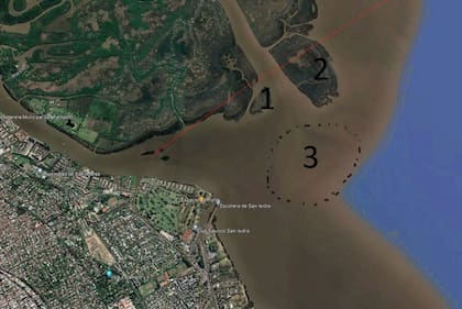 El mapa donde se pueden apreciar las tres islas