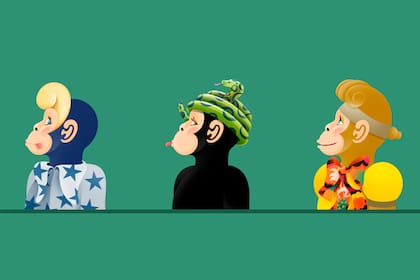 Tres versiones de las "Fancy Monas" de Giménez