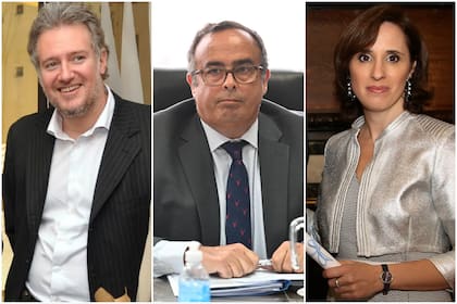 Tríptico jueces Pablo Yadarola y Pablo Bertuzzi y la fiscal Cecilia Incardona