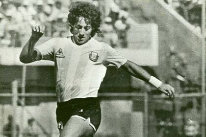 Troglio, con la camiseta de la selección en 1987