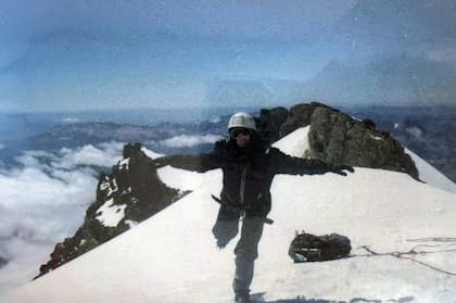 Tronador, enero de 2005: "...nadie sabía dónde estaba, con el hielo y la luna, sentía que caminaba sobre polvo de estrellas".