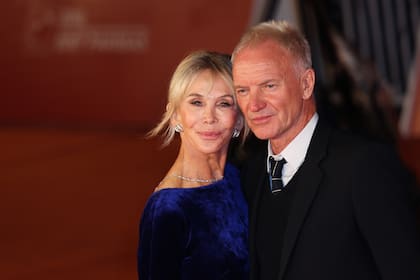 Trudie Styler y Sting en la premiere de Posso Entrare? An Ode To Naples, en el Festival de Cine de Roma