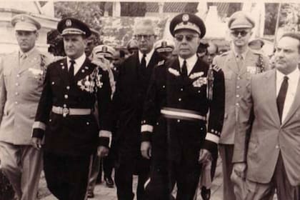 Trujillo y parte de su gabinete, en la década del 50