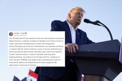 Trump abrió el juego para que ICE lleve adelante "el mayor programa de deportación de la historia"