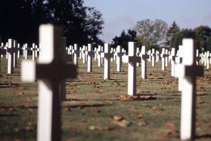 Trump canceló su visita al cementerio de Aise-Marne donde descansan los caídos en la batalla de Belleau Wood.