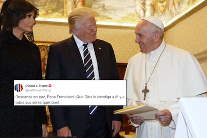 Trump despidió a Francisco en redes sociales