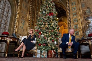 Trump dice que no quiere que un "Santa malo" entre en EEUU y defiende el carbón en plática con niños