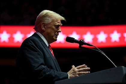 Trump durante un acto con sus seguidores de MAGA (Archivo)