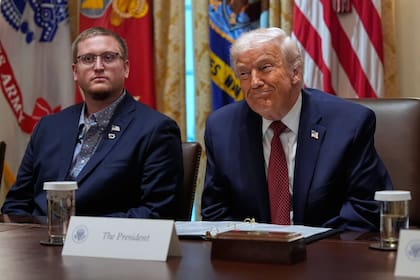 Trump en el encuentro con productores en la Casa Blanca