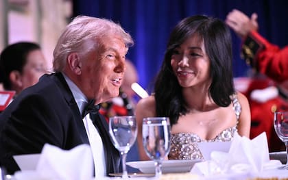 Trump en la cena de la Asociación de Corresponsales de la Casa Blanca en el Washington Hilton, en Washington, Estados Unidos, el 25 de abril de 2026