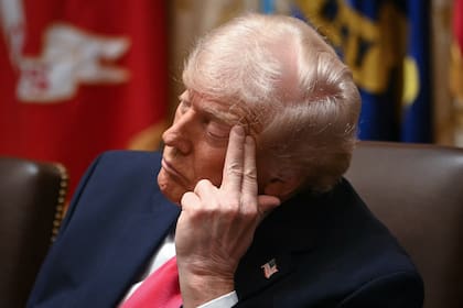 Trump en ocasiones ha parecido quedarse dormido en actos públicos