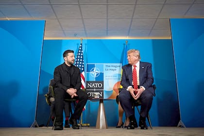 Trump habló con Zelensky en la última cumbre de la OTAN en La Haya