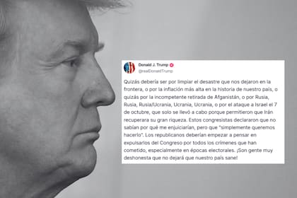 Trump ironiza sobre los motivos: "¿Me acusan por limpiar la frontera o por la inflación más alta de la historia?"