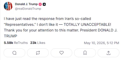 Trump rechazó de plano la contrapropuesta de Irán