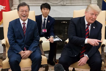 Moon Jae-in y Donald Trump