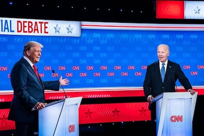 Trump y Biden en pleno debate por la carrera presidencial