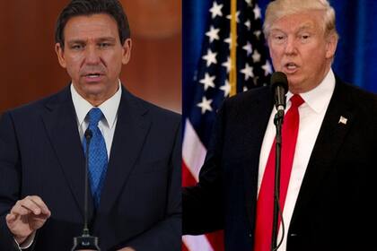 Trump y DeSantis se encontraron en New Hampshire en eventos simultáneos