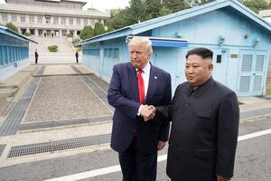 Por Twitter, Trump dijo que su reunión con Kim fue “maravillosa”