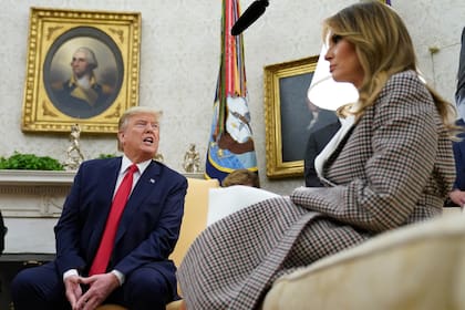 Trump y Melania, en la Casa Blanca