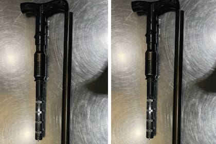 TSA detectó una pistola eléctrica oculta en el interior de un bastón