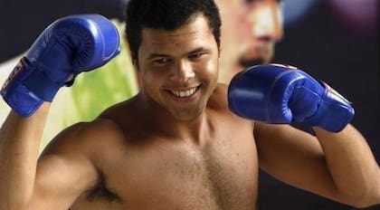 Tsonga con los guantes de boxeo