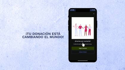 "Tu donación está cambiando el mundo": Pulenta, la iniciativa solidaria cripto (Foto: Captura de video)