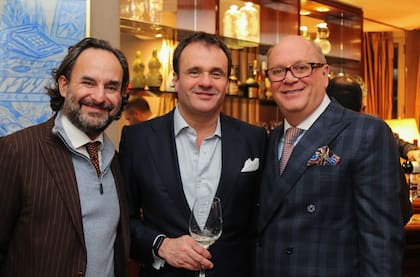 Tulio Andreussi, el Directorr de la casa Museo Magda Frank junto a Pablo Maglier y Martín Cabrales