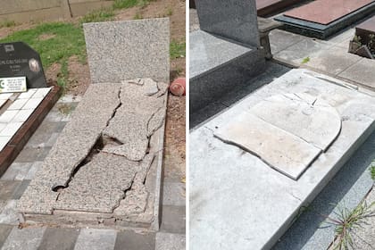 Tumbas profanadas en el Cementerio Islámico de La Tablada, partido de La Matanza