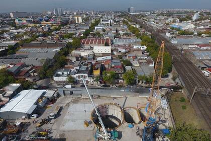El Gobierno puso ayer en marcha la tuneladora con que se construirá el segundo tramo del Colector Margen Izquierda del Sistema Matanza- Riachuelo