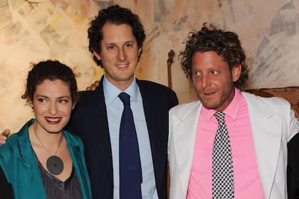 TURIN, ITALY - MARCH 31: Ginevra Elkann, John Elkann and Lapo Elkann attend the press preview of the ''The Museum Of Everything'' at the Pinacoteca Giovanni e Marella Agnelli (Lingotto) on March 31, 2010 in Turin, Italy. (Photo by Venturelli/WireImage) *** Local Caption ***