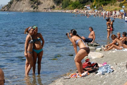 Turistas en el Nahuel Huapi