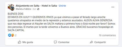 Turistas varados en Jujuy