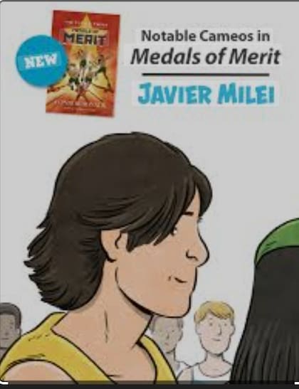 Tuttle Twins promociona que uno de sus libros aparece como personaje Javier Milei