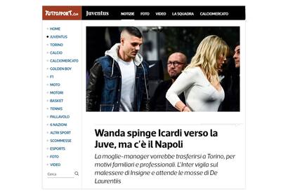 Tuttosport plantea que Icardi podría irse a Napoli